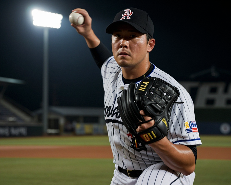 Cinematic Baseball Pitcher