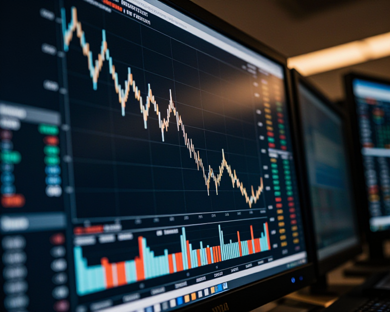 Financial Market Decline Concept