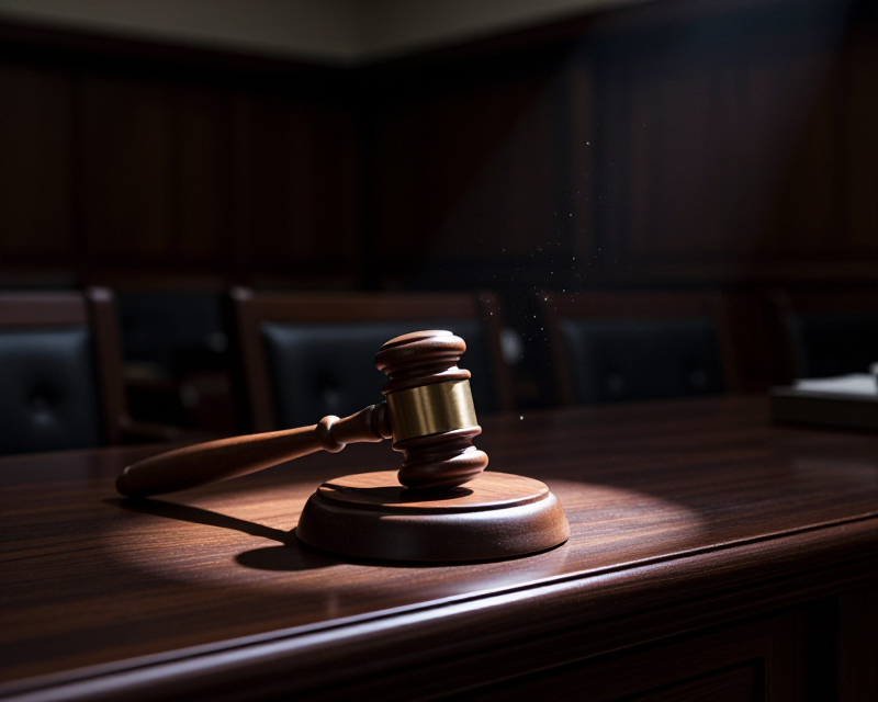 Dramatic Courtroom Gavel