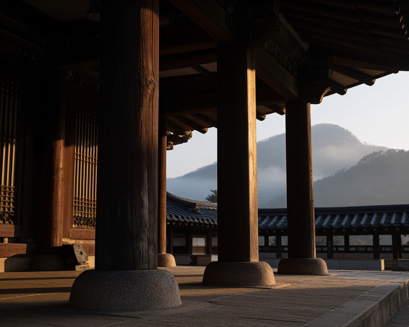 Symbolic Korean Buddhist Temple